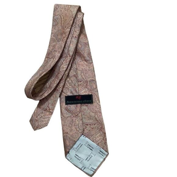 VTG ABERCROMBIE & FITCH‎ PAISLEY NECK TIE - Picture 6 of 6